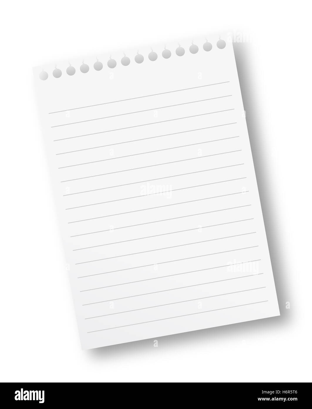 notepad with lines Stock Photo Alamy