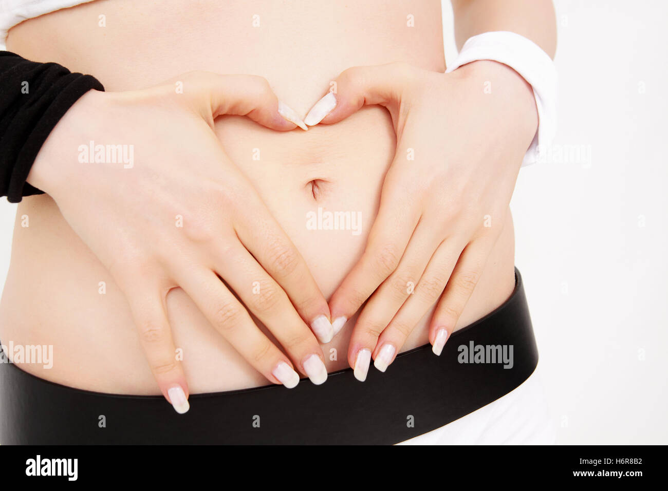 heart and abdomen Stock Photo