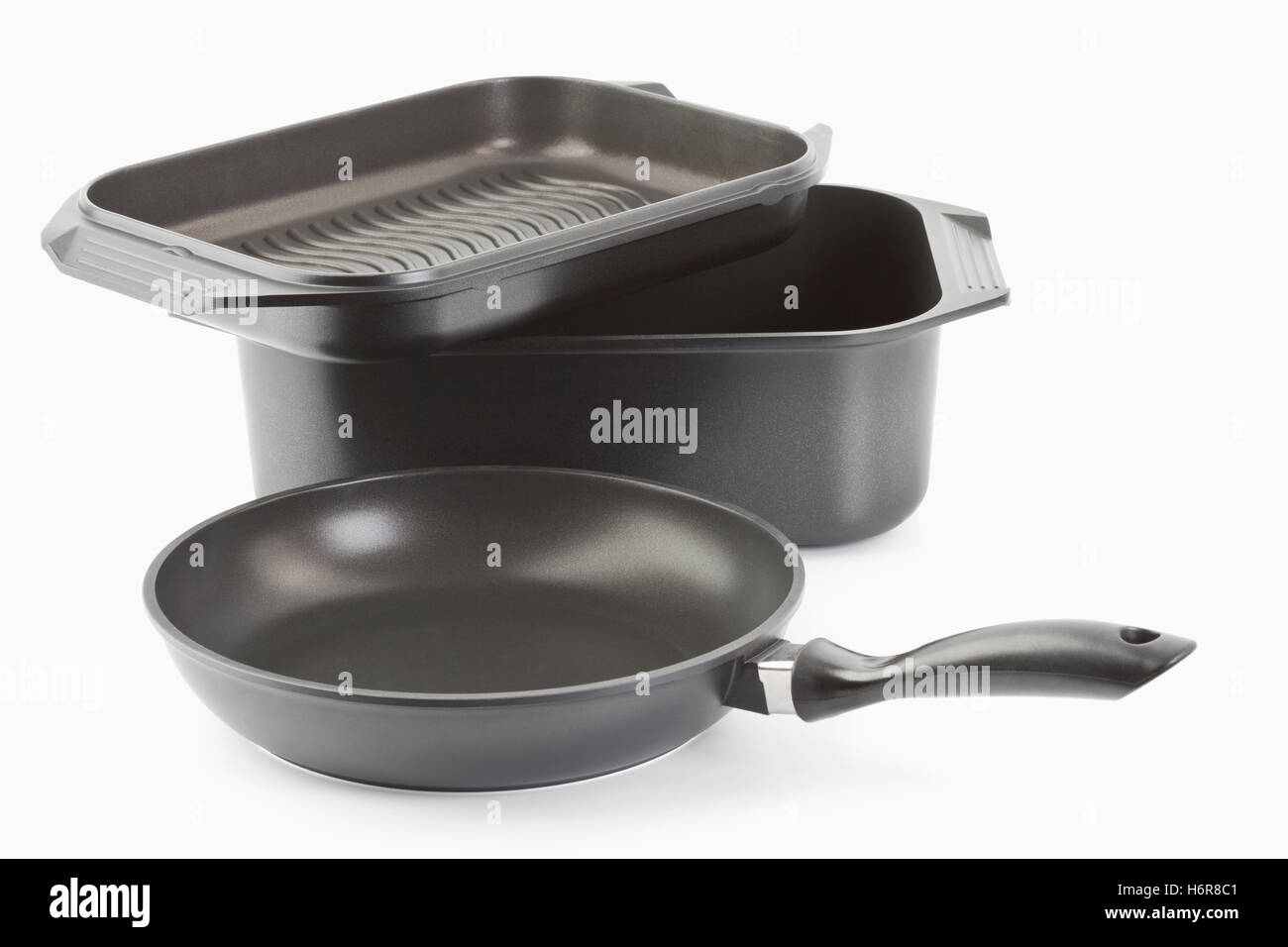 cast aluminium frying pan Stock Photo Alamy