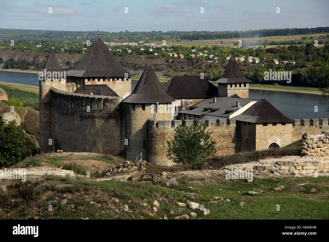 Khotyn Fortress Stock Photo Alamy