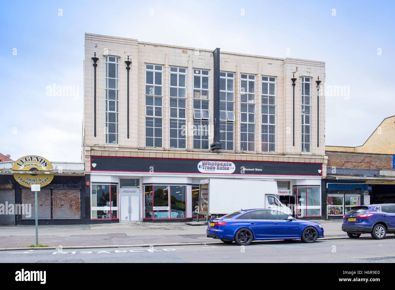 Art Deco architecture on the seafront in Morecambe Lancashire UK Stock