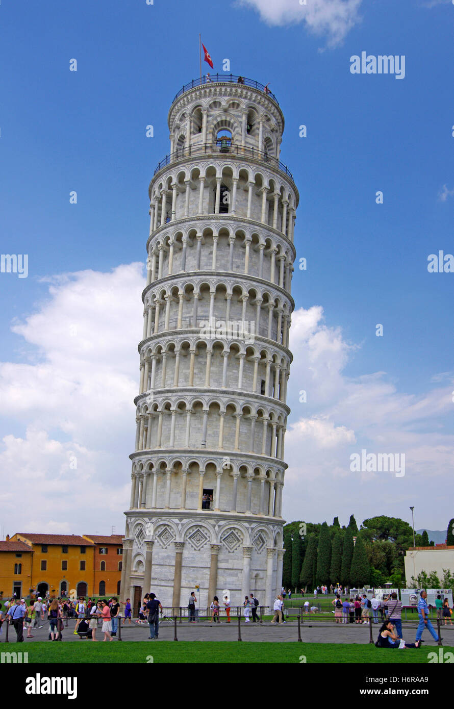 torre pendente de pisa - leaning tower of pisa Stock Photo