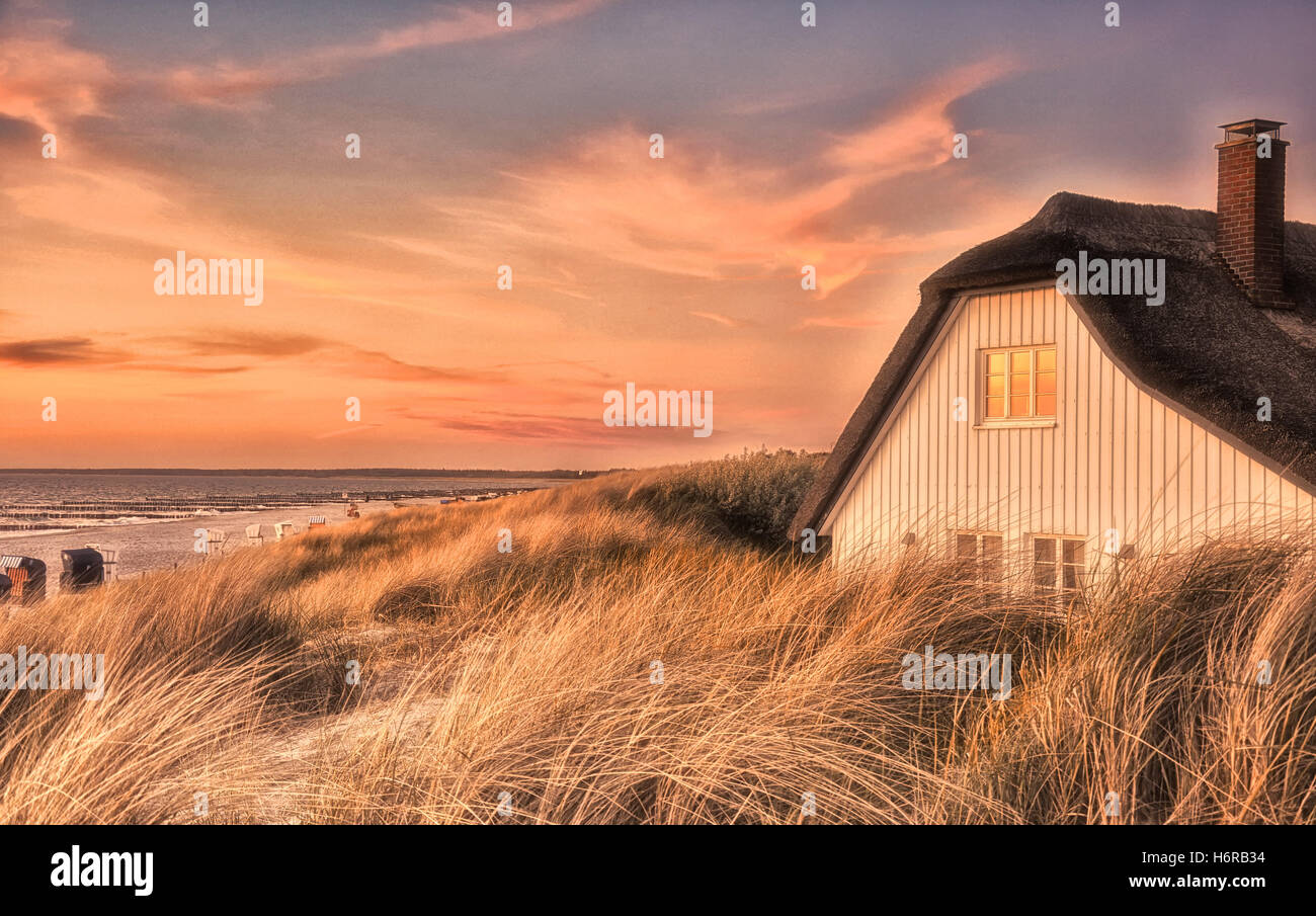 house building beach seaside the beach seashore water baltic sea salt