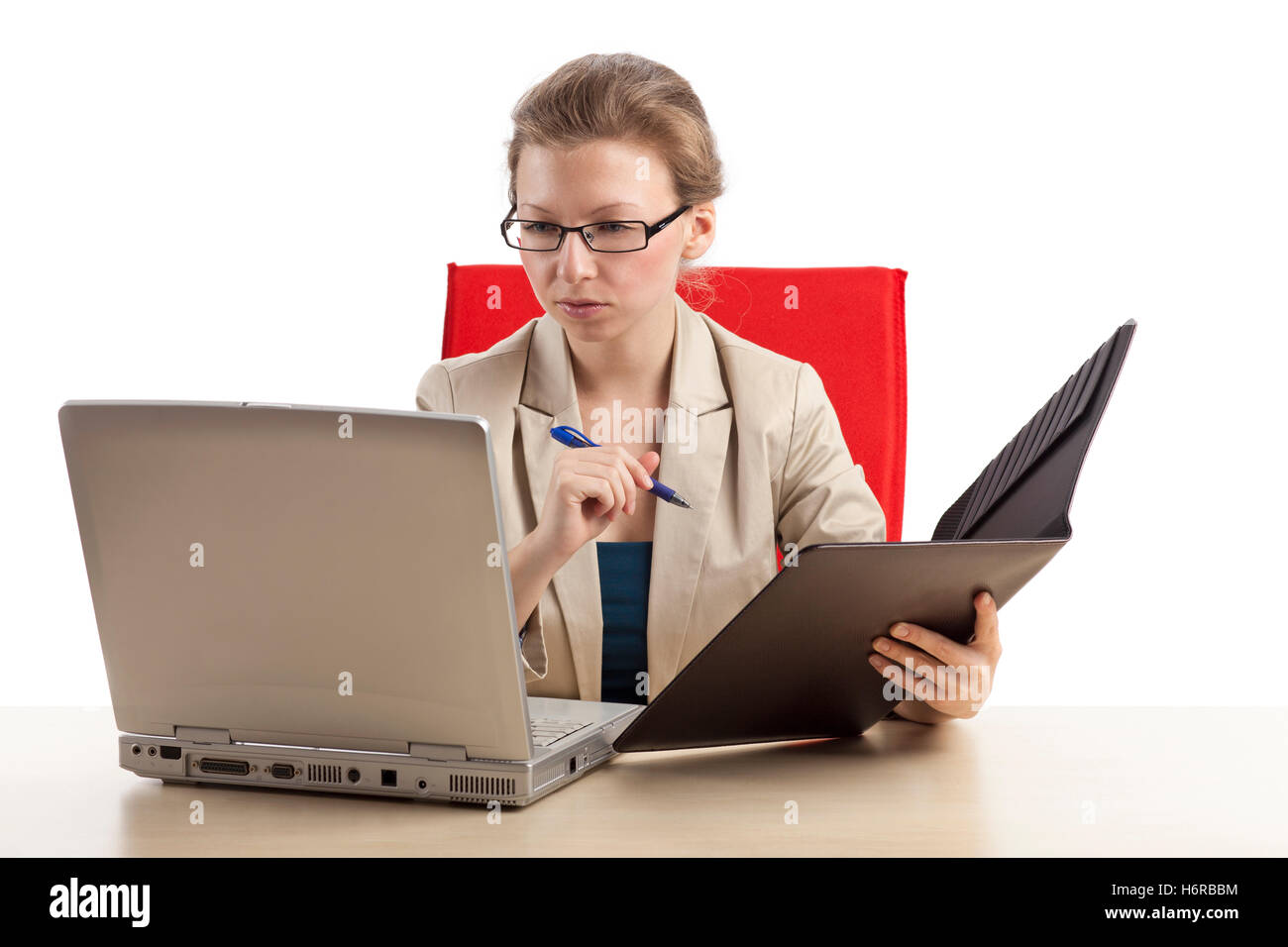 check office staffer clerks look glancing see view looking peeking looking at businesswoman career woman comparison assistant Stock Photo