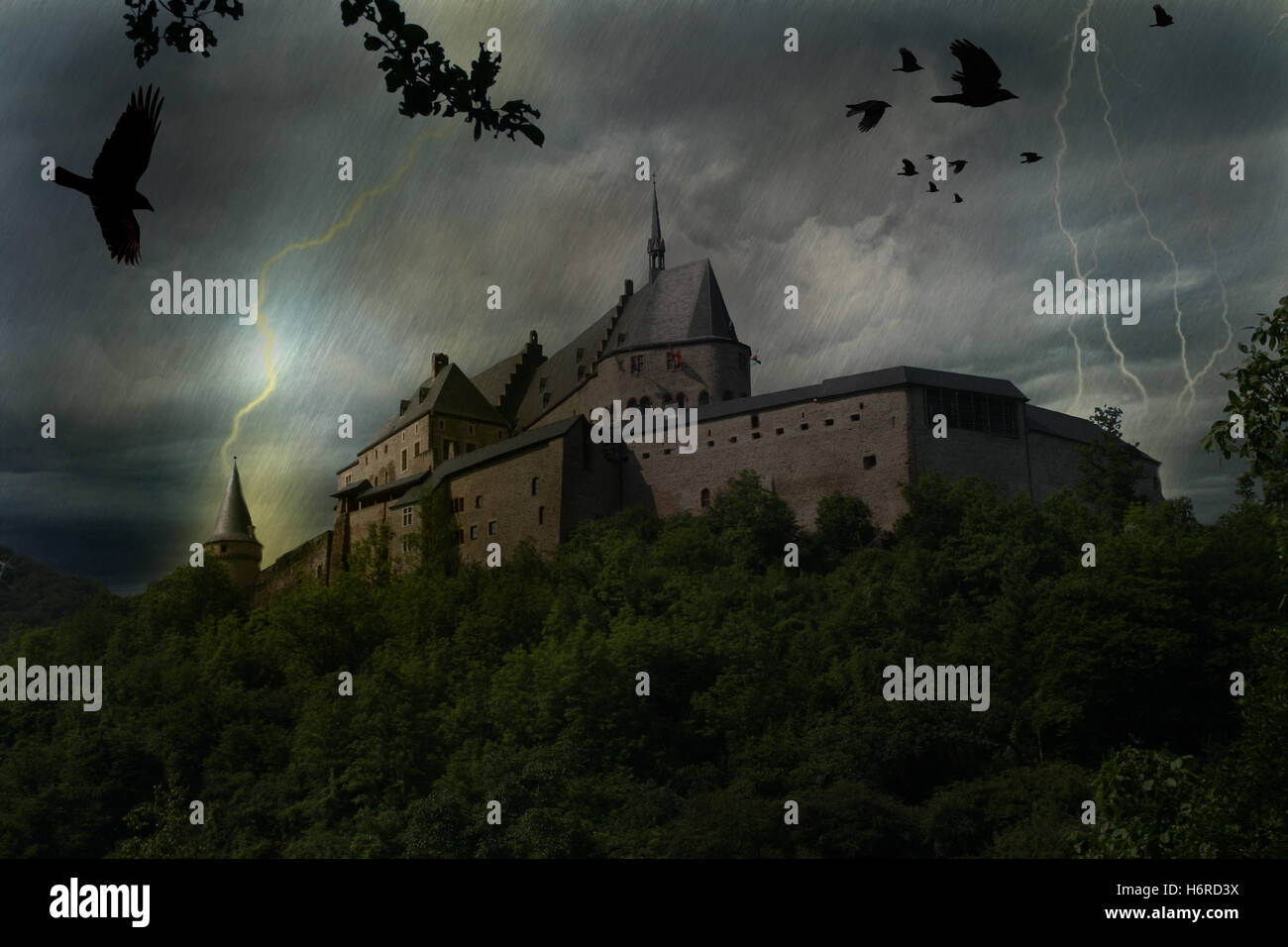 vianden luxemburg Stock Photo