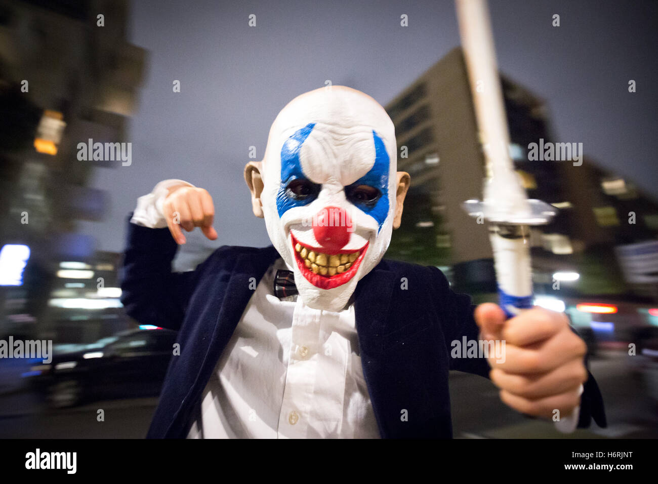 Creepy Clown Night Stock Photos Creepy Clown Night Stock Images