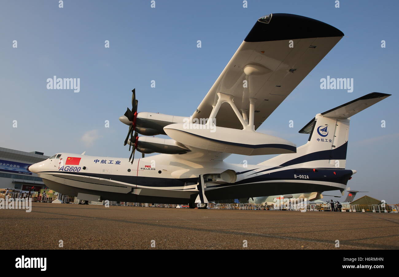 Chinese amphibious aircraft AG600 in Zhuhai Chinese amphibious aircraft AG600 in Zhuhai