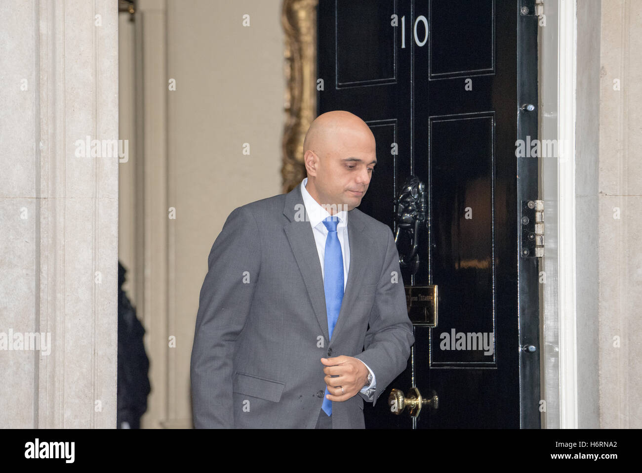 London 1st November 2016, Sajid Javid, Business  Secretary, leaves 10 Downing Street after a cabinet meeting Credit:  Ian Davidson/Alamy Live News Stock Photo