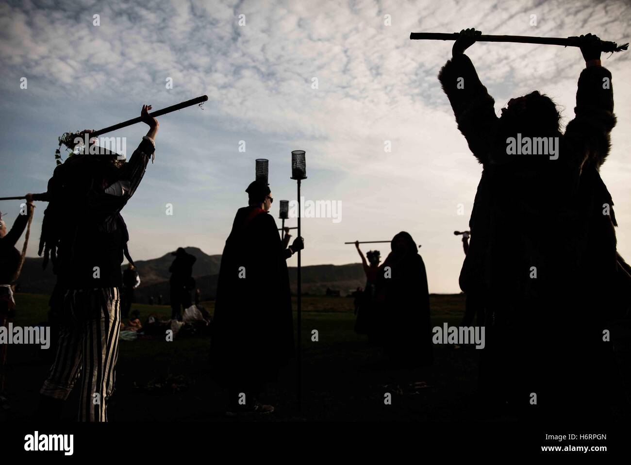 Samhan Tribes Edinburgh, UK. 1st Nov, 2016. Behind the scenes and rituals during all ...