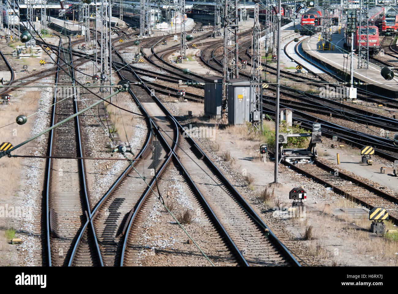 rail traffic Stock Photo