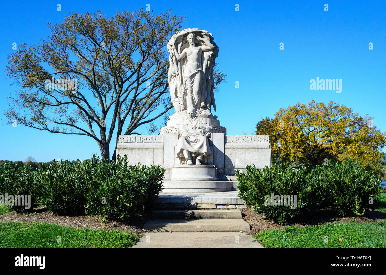 John Ericsson National Memorial Stock Photo - Alamy