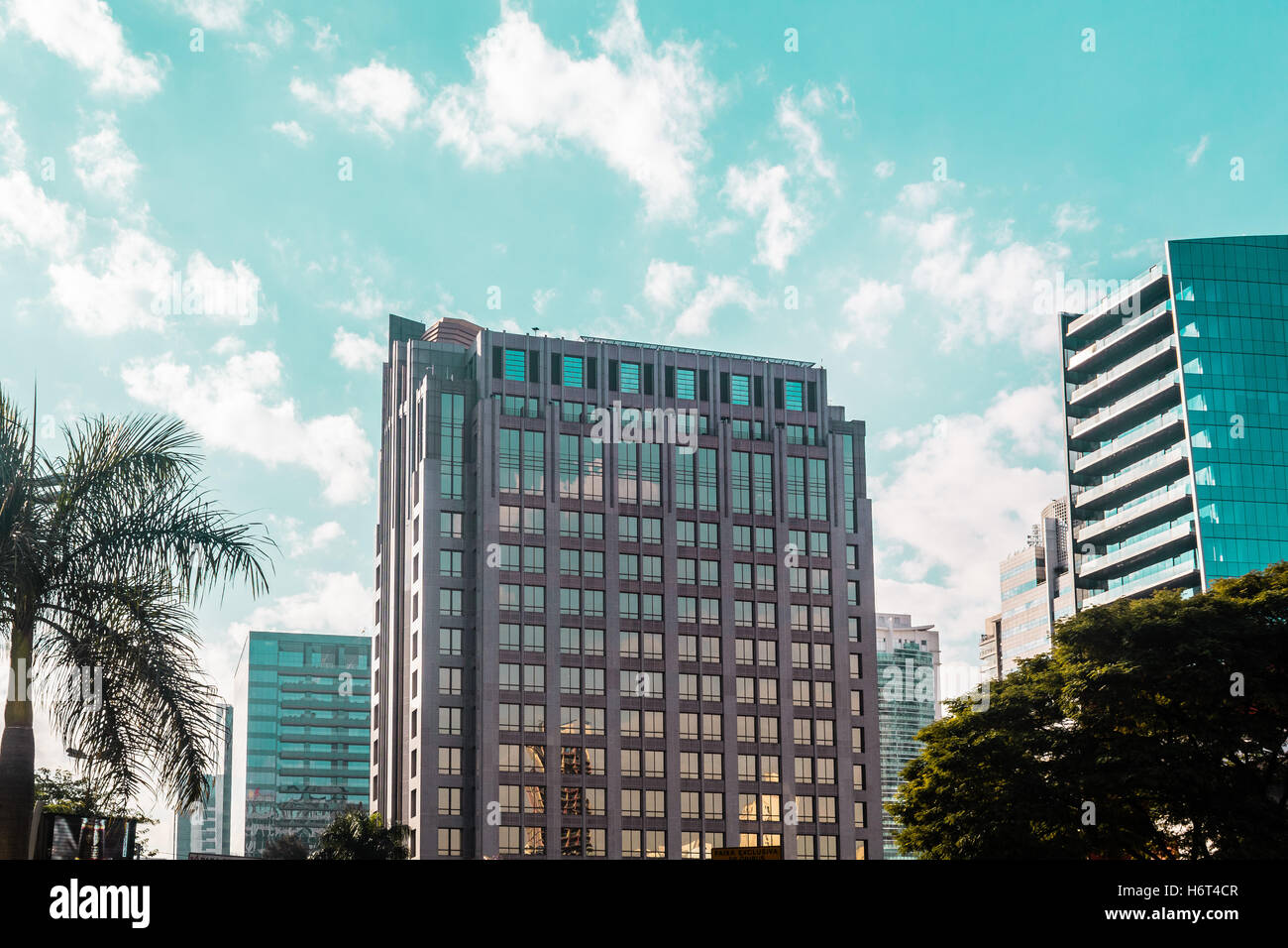 Photo of Buildings and Streets of Sao Paulo, Brazil (Brasil) Stock Photo