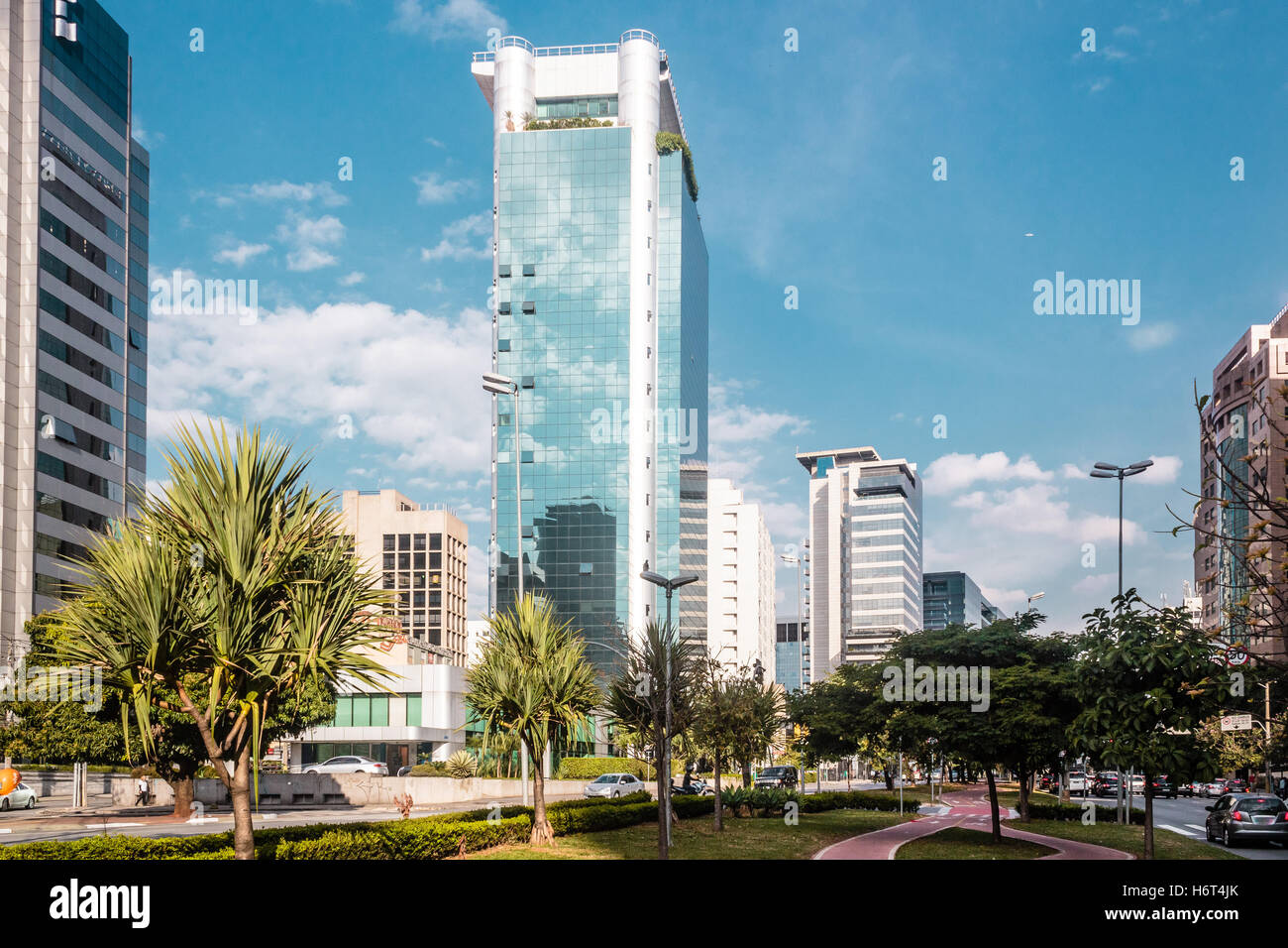 Photo of Buildings and Streets of Sao Paulo, Brazil (Brasil) Stock Photo