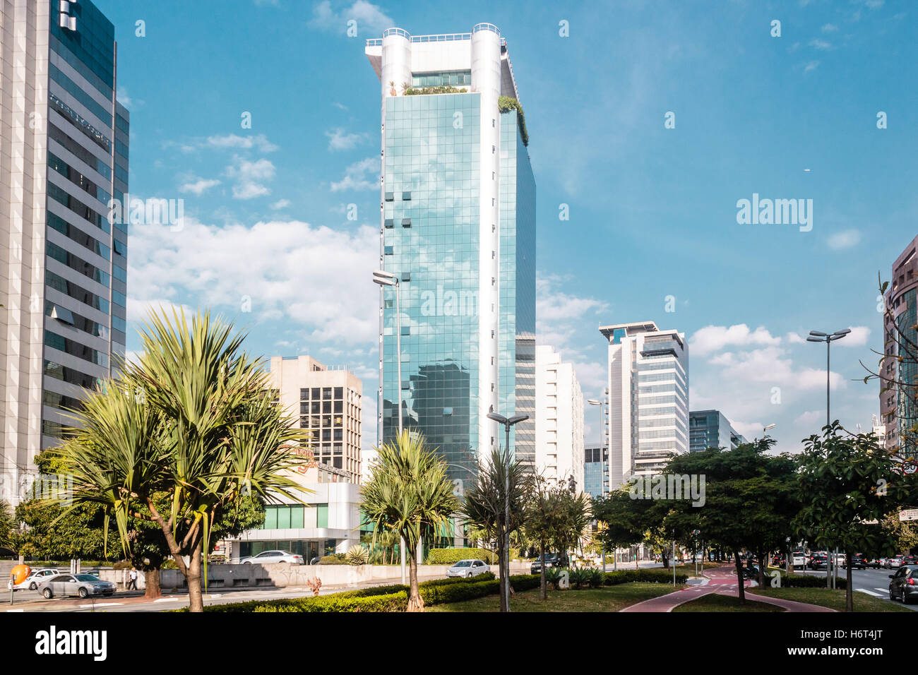 Photo of Buildings and Streets of Sao Paulo, Brazil (Brasil) Stock Photo