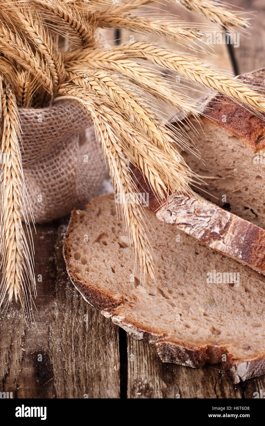 bread, wheat, rye, rustical, rustic, nutrition, healthy, food, aliment, bread, Stock Photo