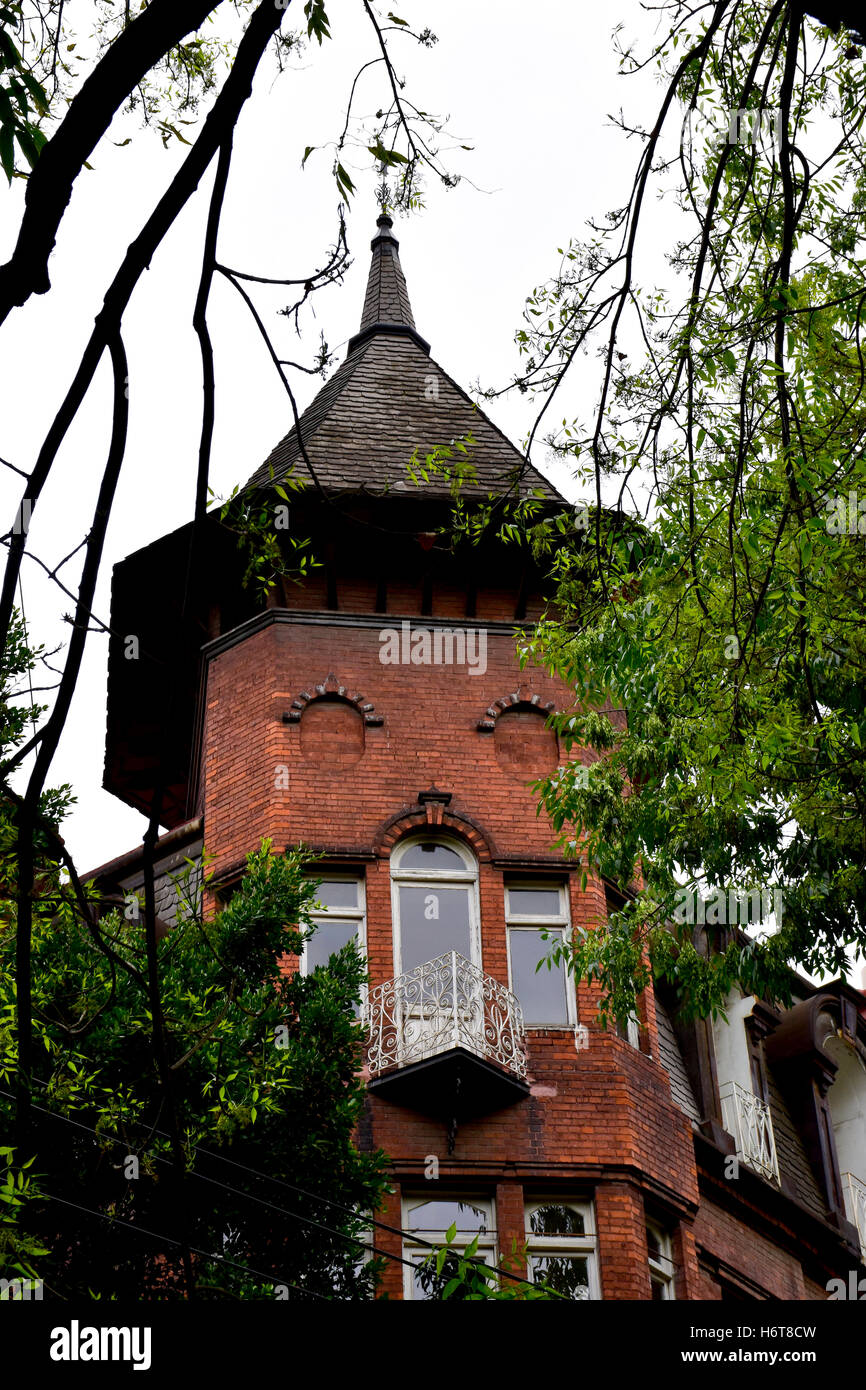 La Casa de las Brujas building, Mexico City, Mexico Stock Photo