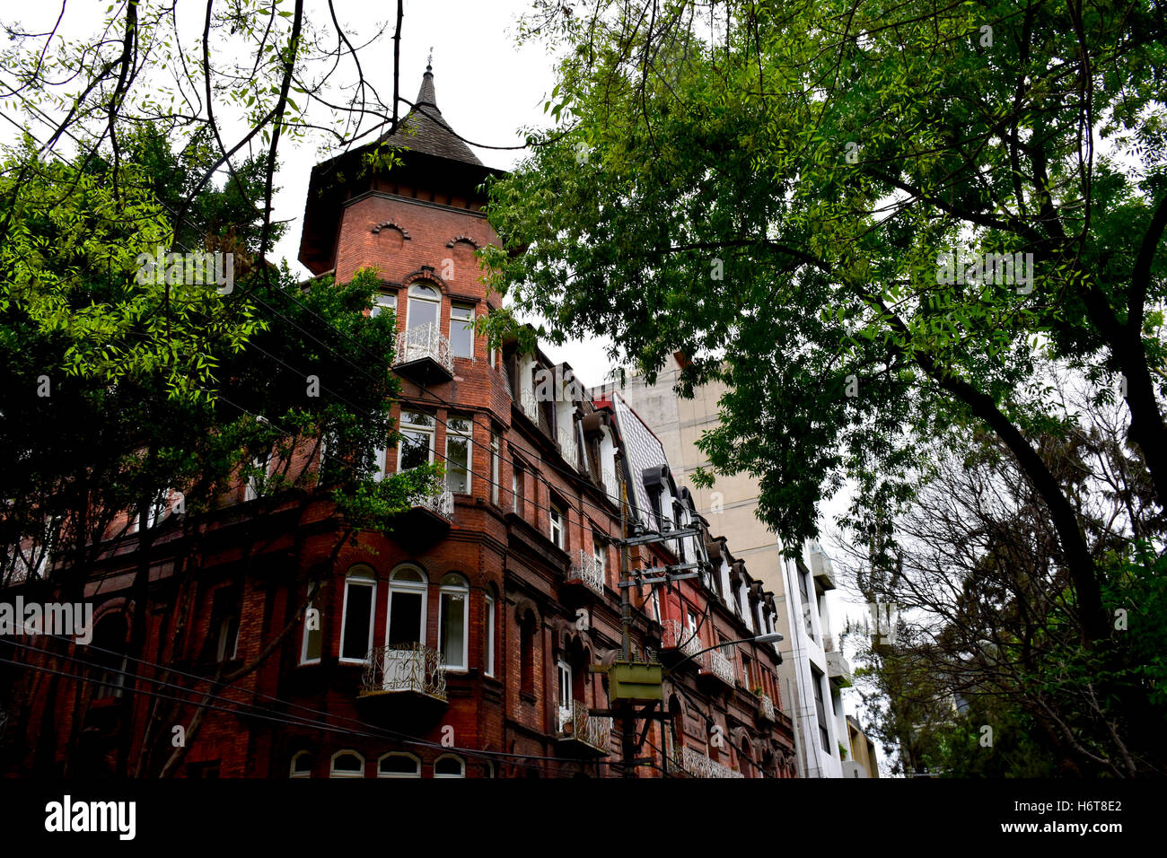 La Casa de las Brujas building, Mexico City, Mexico Stock Photo