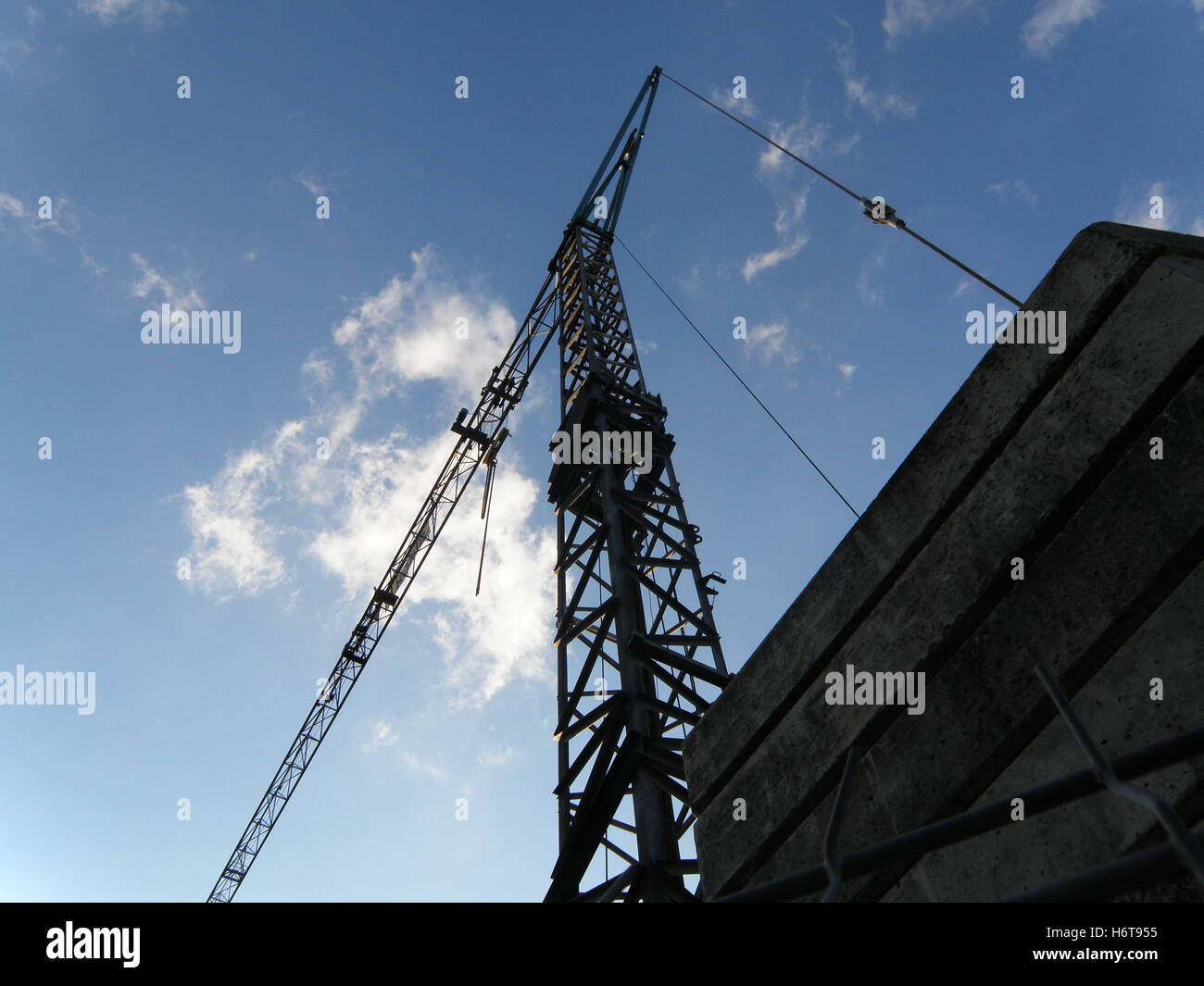 crane sky high Stock Photo