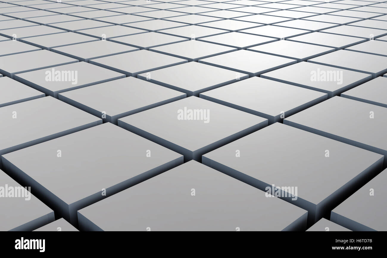 3d structure - gray square Stock Photo