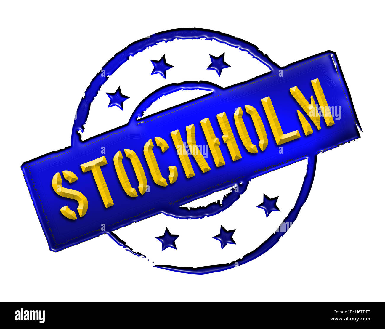 sweden stockholm stockhom capital suede isolated sweden caution important abstract stockholm stockhom retro label sign emperor Stock Photo