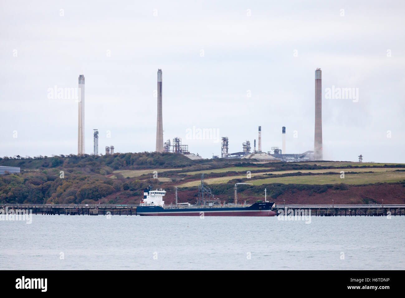 The Wisby Verity Oil Products Tanker at Valero Oil Terminal, Milford