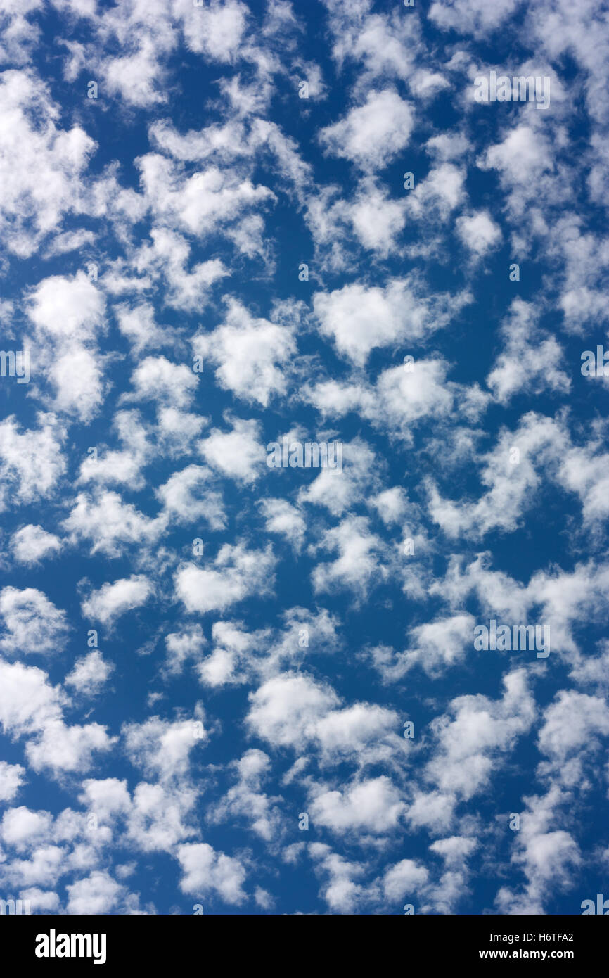 fleecy clouds Stock Photo