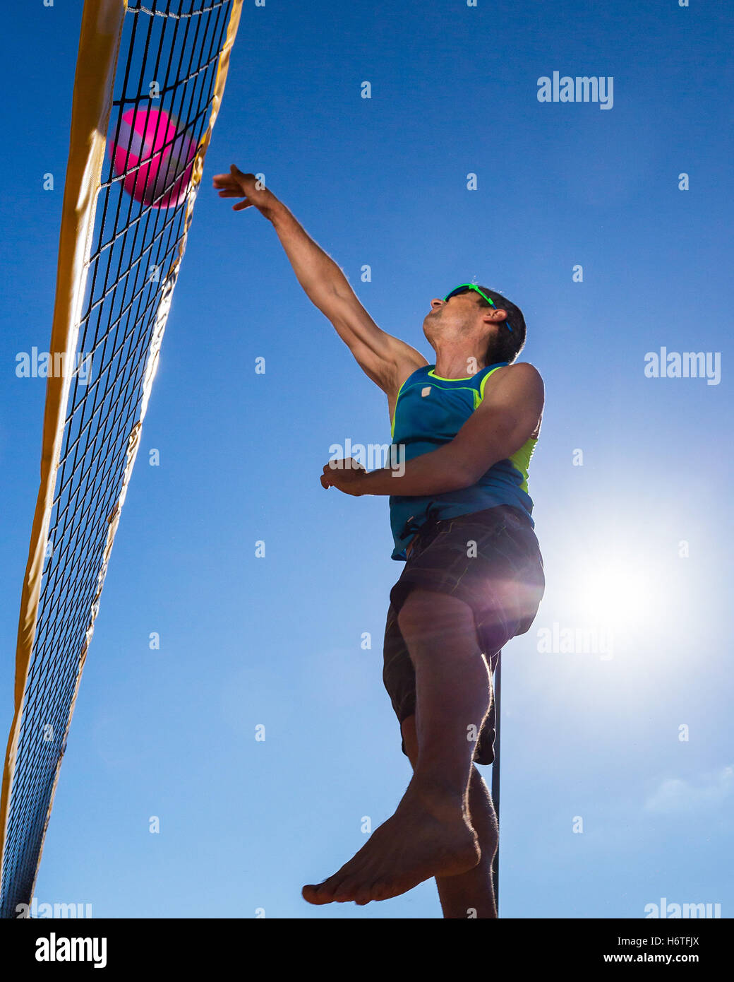 beach volleyball Stock Photo
