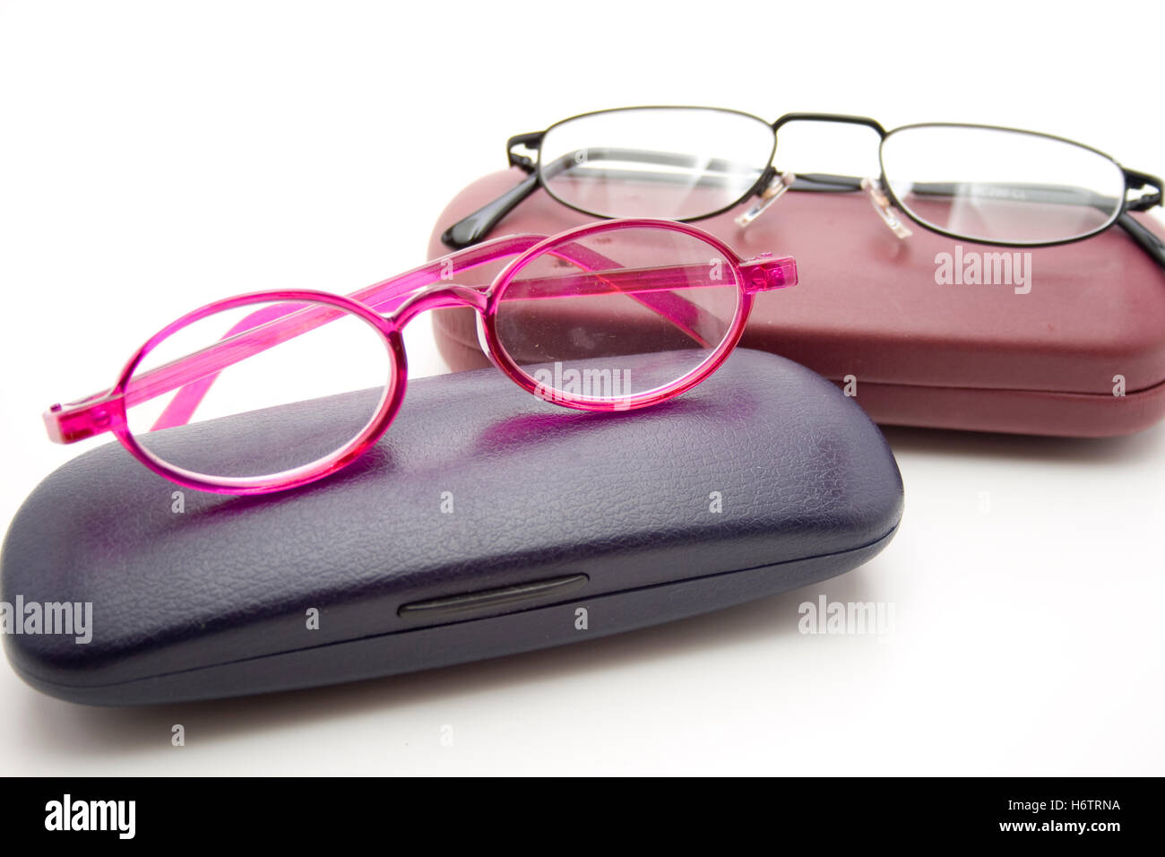 reading glasses Stock Photo