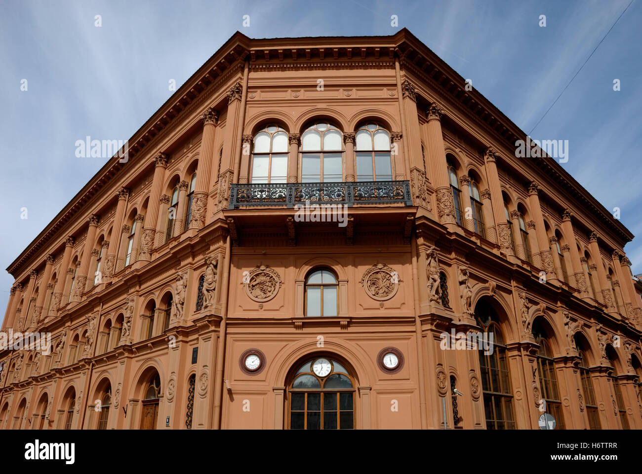 art museum riga bourse in riga Stock Photo Alamy