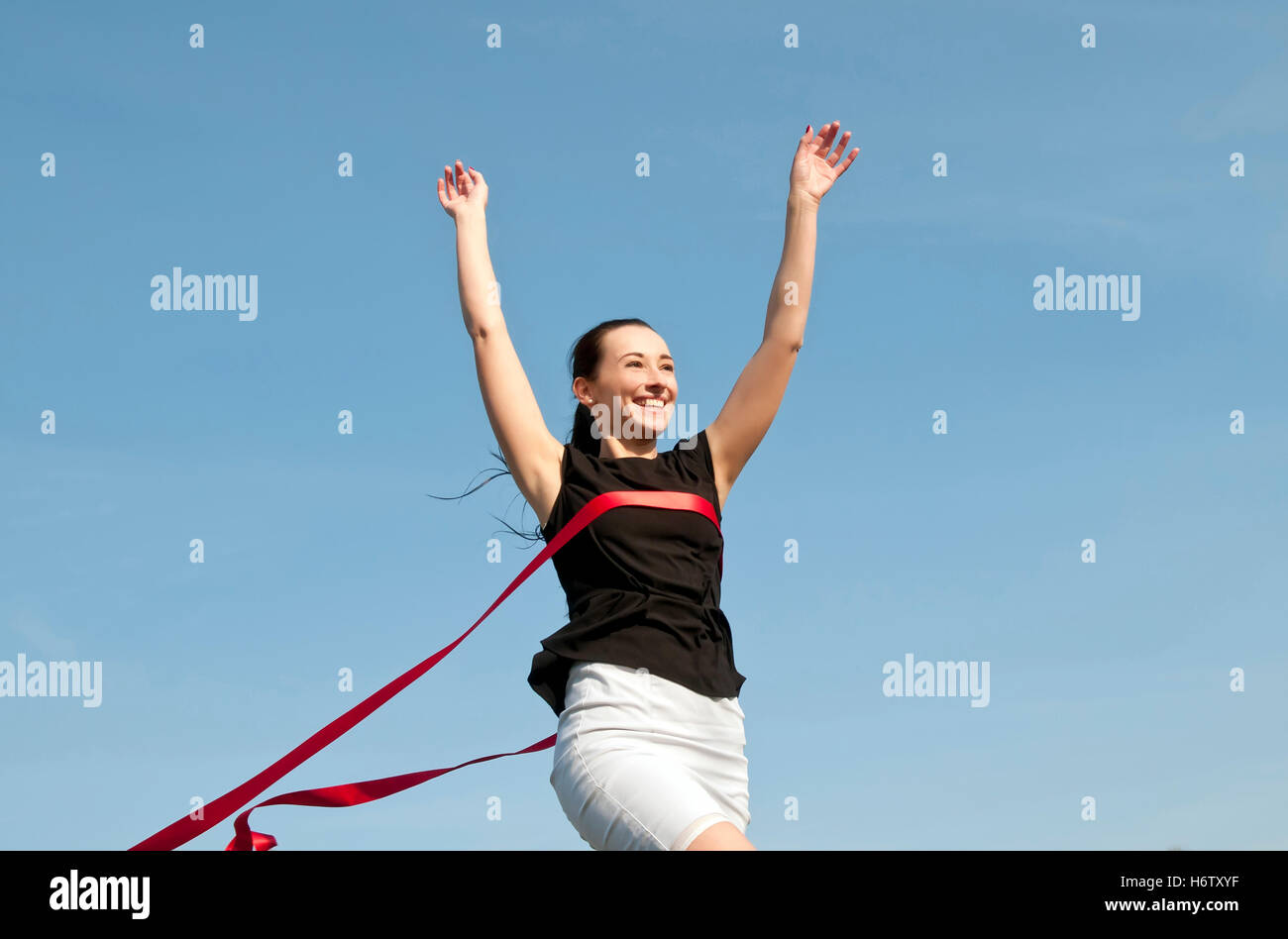 woman, aim, goal, volume, literature volume, loop, cross, target line, sport, Stock Photo