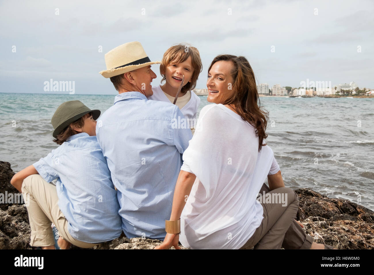 Family holidays with kids hi-res stock photography and images - Alamy