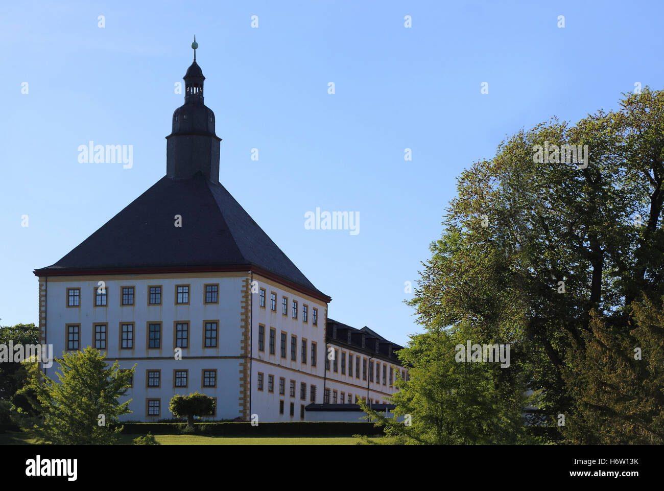 west tower friedenstein palace in gotha Stock Photo Alamy