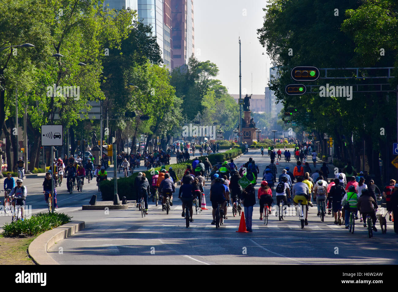 Mexico city bikes paseo de la reforma hi-res stock photography and ...