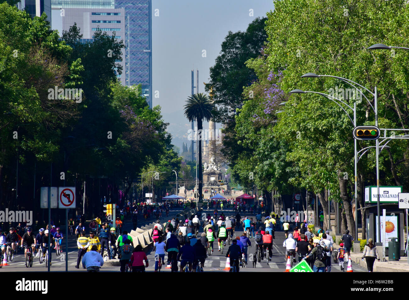 Mexico city bikes paseo de la reforma hi-res stock photography and ...