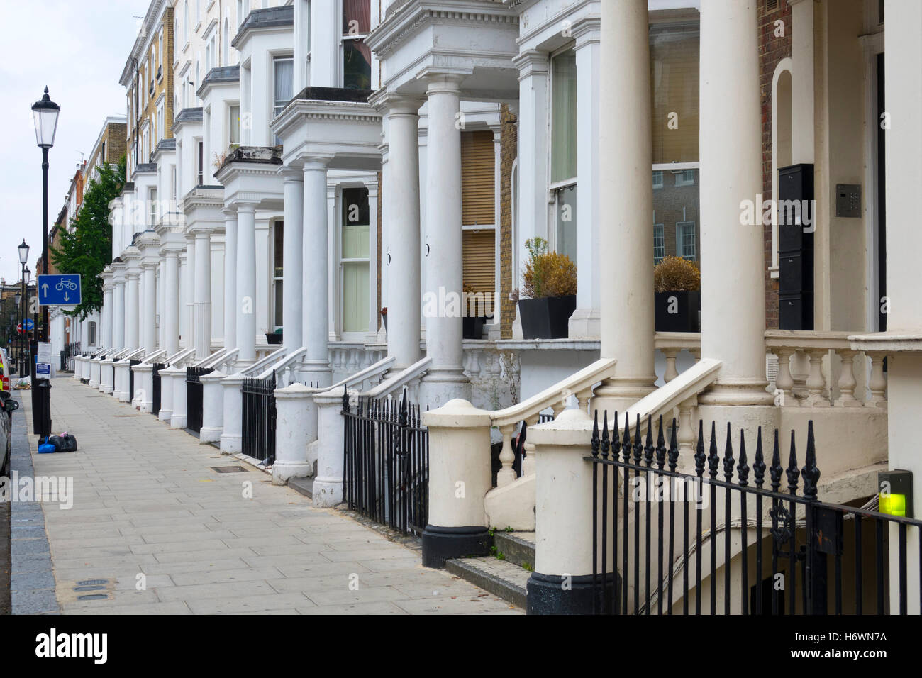Beautiful of London style mansions at Earls Court Stock Photo Alamy