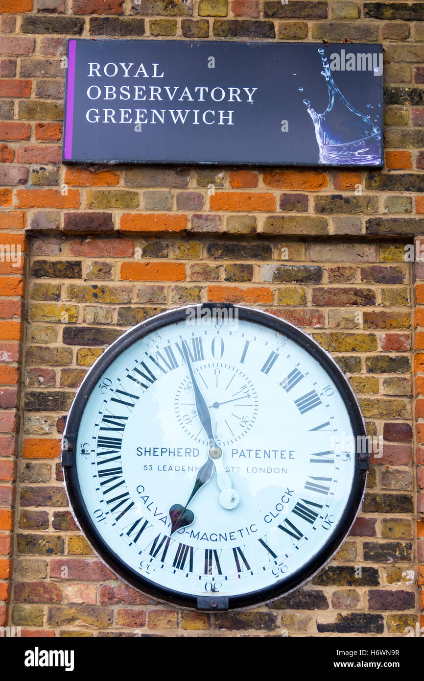 The Clock at Royal Observatory Greenwich Stock Photo - Alamy