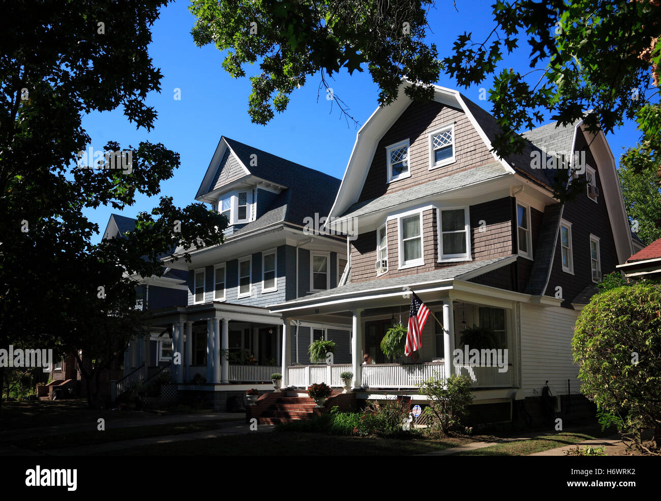 Victorian style houses at Ditmas Park, Brooklyn, New York, USA Stock Photo  - Alamy