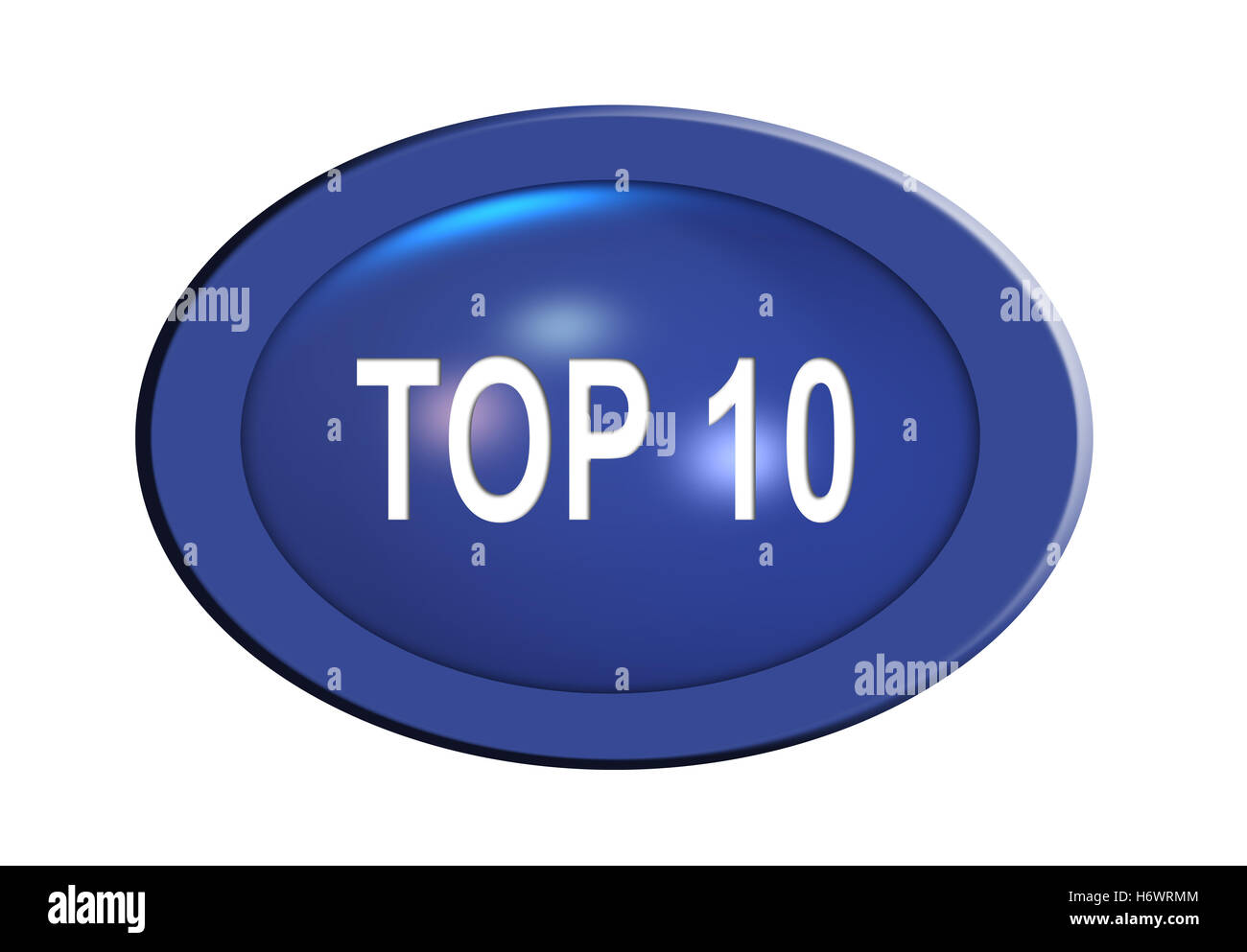 top-10-button Stock Photo