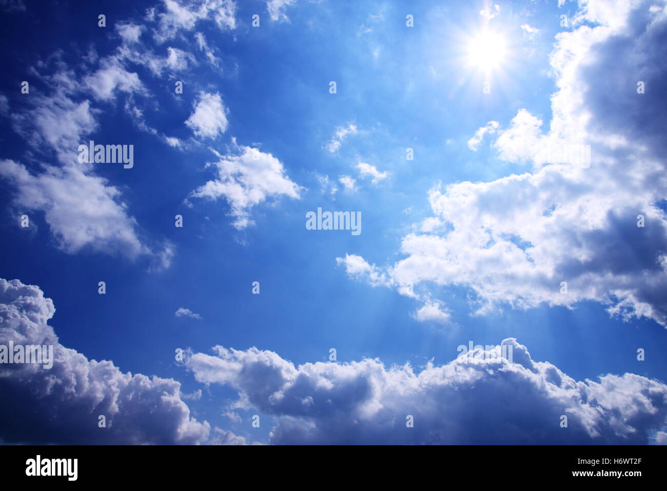Blue cloud clouded sky hi-res stock photography and images - Alamy
