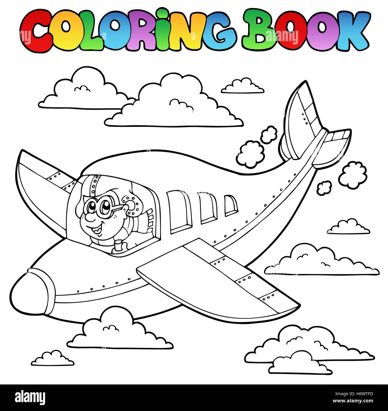 Cartoon drawing fast airplane hi-res stock photography and images - Alamy