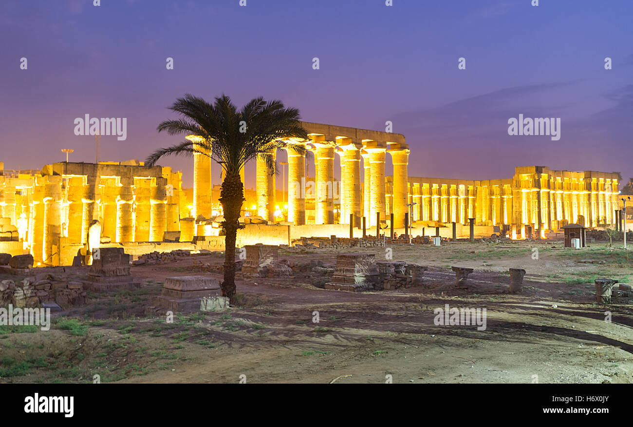 The Luxor Temple is well preserved archaeological complex, located next