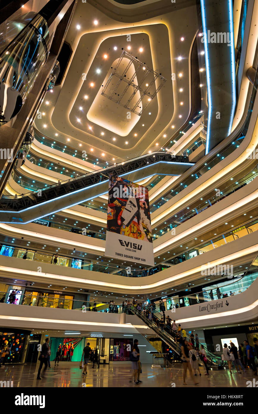 Interior Of Times Square Shopping Mall Causeway Bay Hong Kong China 