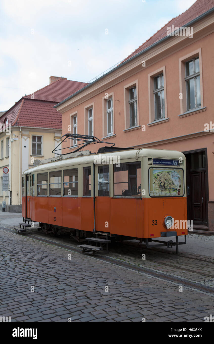 Tramwaj - stationary Tram Stock Photo - Alamy
