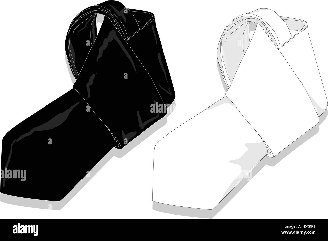 Cravat vector vectors Black and White Stock Photos & Images - Alamy