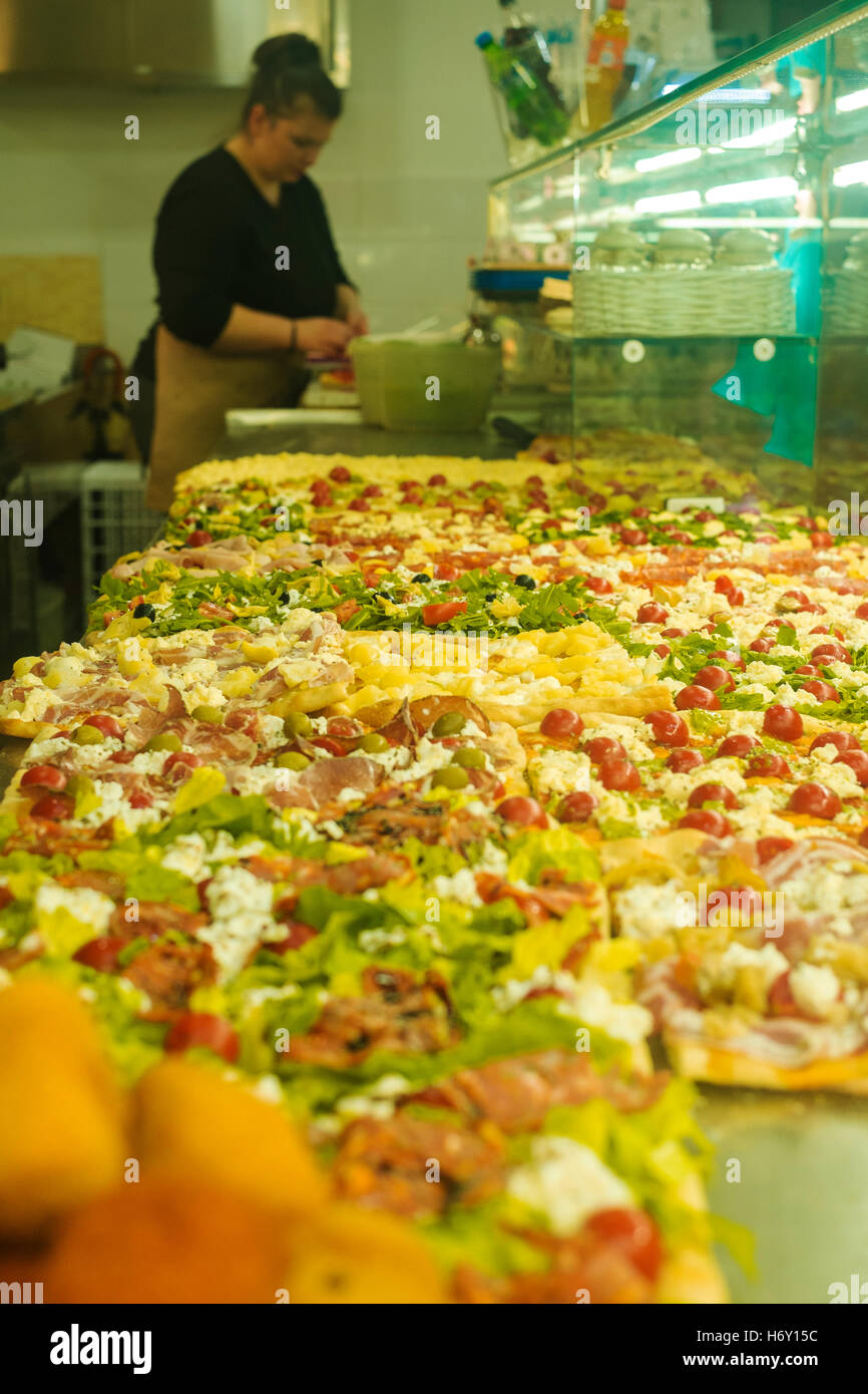 Italian pizza for sale Stock Photo Alamy