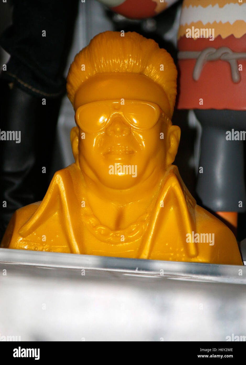 eine Kim Yong Il Figur, Berlin. Stock Photo