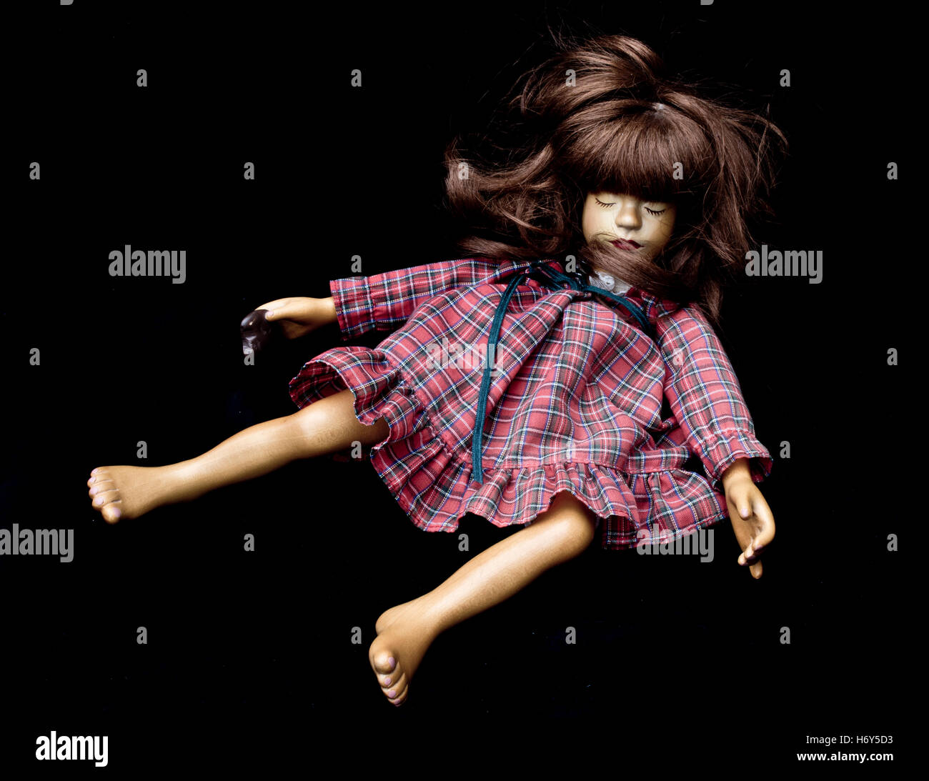 Close Up and Isolated Vintage Antique Old Doll Stock Photo Alamy
