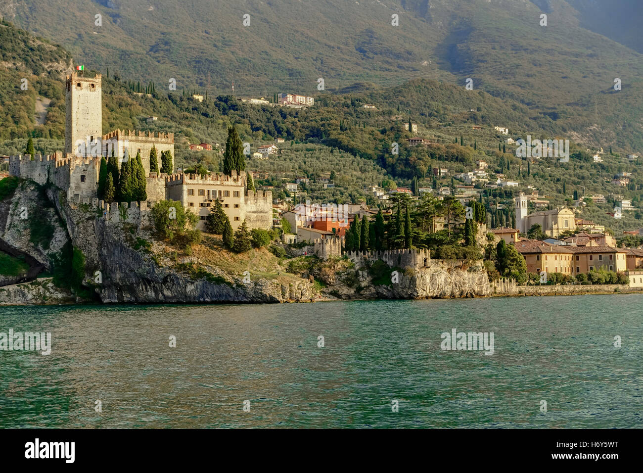 Malcensine Lago di Garda Lake Garda Stock Photo