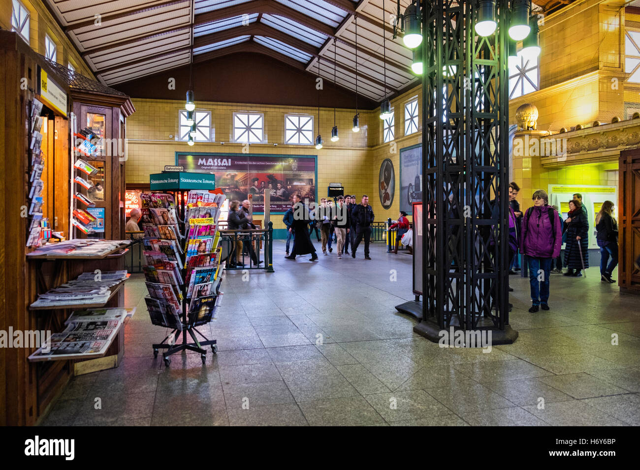 Entrance to the wittenbergplatz u bahnhof hires stock photography and