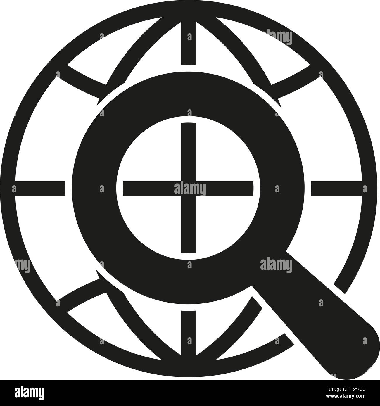The SEO icon. WWW and browser, development, search symbol. UI. Web ...